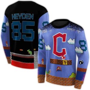 Custom Cleveland Guardians Mario All-Over Print Sweatshirt For Fans