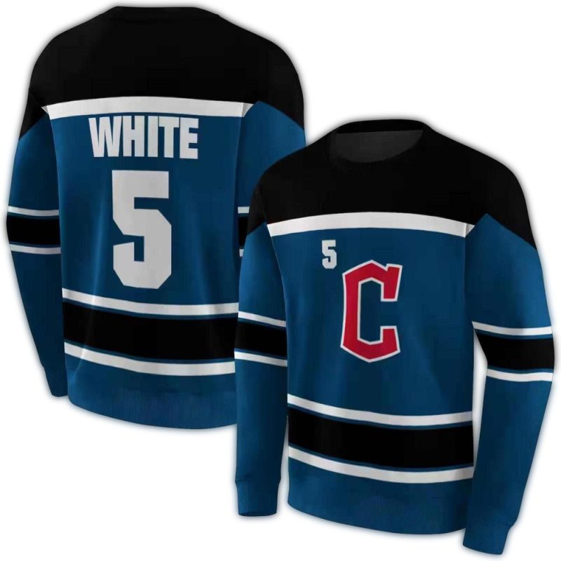 Personalized Cleveland Guardians Striped Pattern AOP Sweatshirt 1