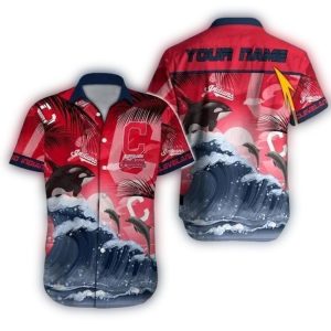 Custom Cleveland Guardians Whale Hawaiian Shirt For Beach Lovers