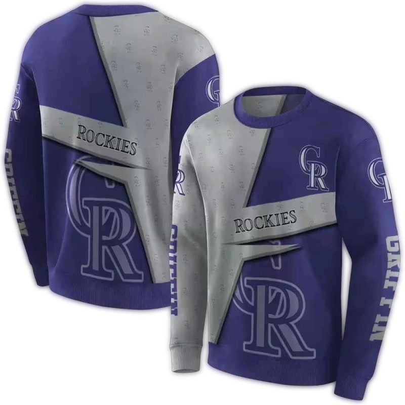 Personalized Colorado Rockies Abstract Shape AOP Sweatshirt 1