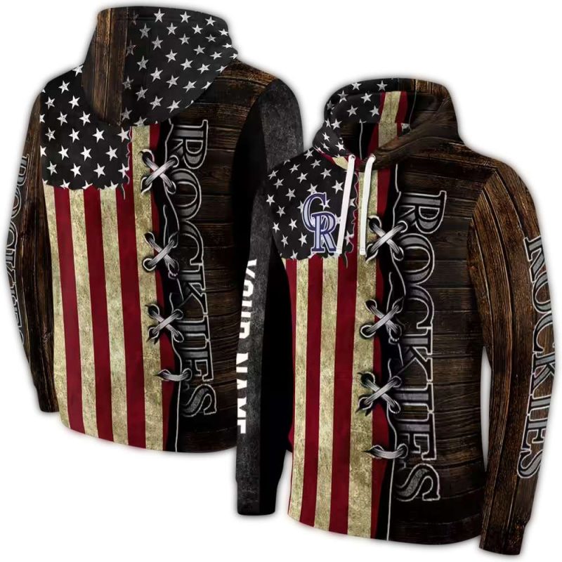 Personalized Colorado Rockies American Pride AOP Hoodie 1
