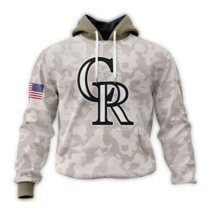 Custom Colorado Rockies Armed Forces Day All-Over Print Hoodie
