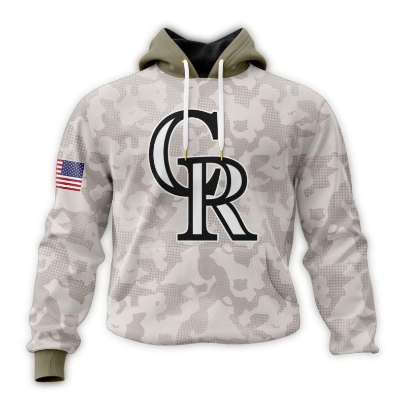 Personalized Colorado Rockies Armed Forces Day AOP Hoodie 1