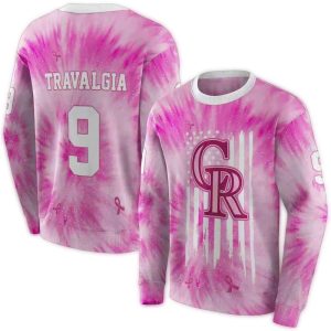 Personalized Pink Colorado Rockies Cancer Support Sweatshirt For Fans
