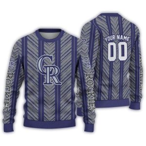 Personalized Colorado Rockies Chevron Ugly Sweater For Fans