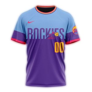 Custom Colorado Rockies 2025 City Connect All-Over Print T-Shirt