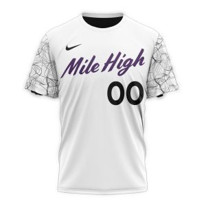 Custom Colorado Rockies All Over Print T-Shirt - City Connect Design
