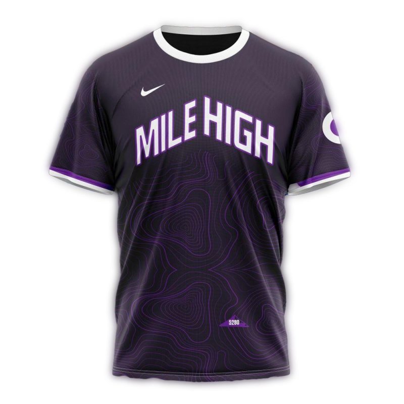 Personalized Colorado Rockies City Connect Funny AOP T Shirt 1