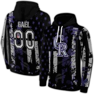 Personalized Colorado Rockies Distressed Flag All-Over Print Hoodie For Fans