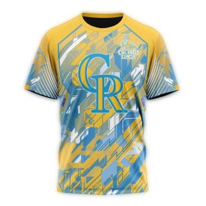 Personalized Colorado Rockies Fearless T-Shirt For Childhood Cancer Awareness