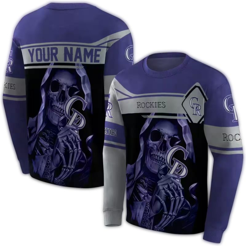 Personalized Colorado Rockies Grim Reaper AOP Sweatshirt 1