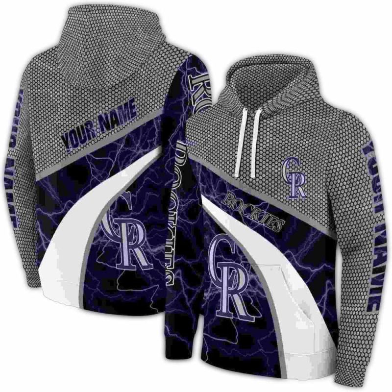 Personalized Colorado Rockies Hexagonal Mesh AOP Hoodie 1