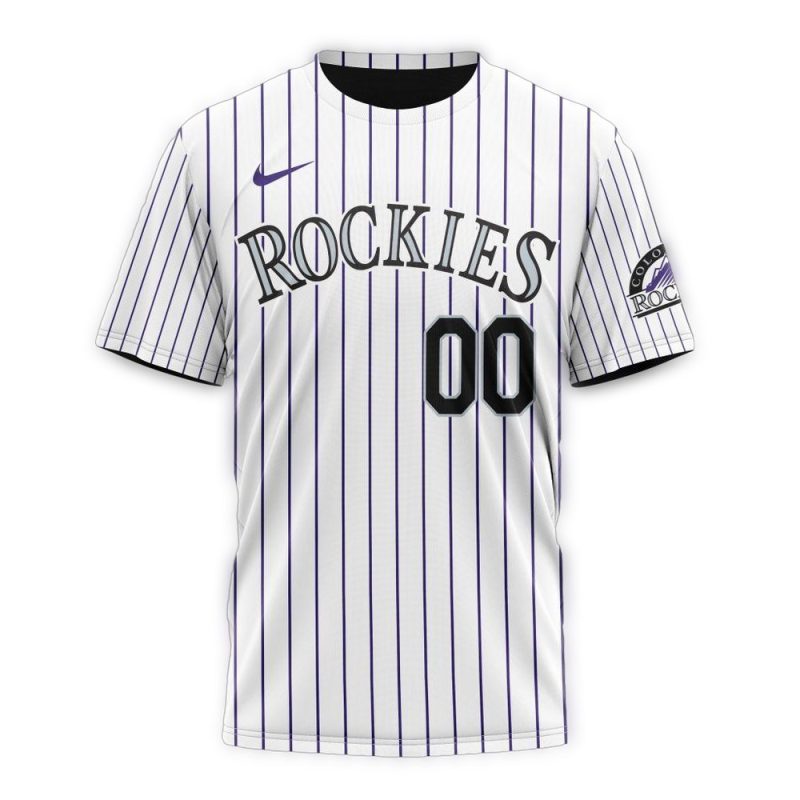 Personalized Colorado Rockies Home Kits 2024 AOP T Shirt 1