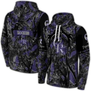Custom Colorado Rockies Hunting Theme All-Over Print Hoodie For Fans