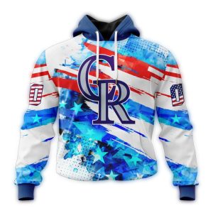 Personalized Colorado Rockies 4Th Of July All Over Print Hoodie