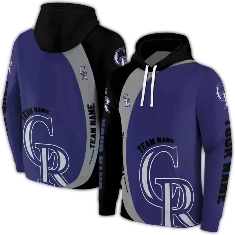 Personalized Colorado Rockies Minimalist AOP Hoodie 1