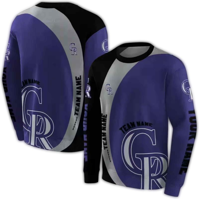 Personalized Colorado Rockies Minimalist AOP Sweatshirt 1