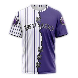 Personalized All Over Print Colorado Rockies T-Shirt - Custom Jersey Design