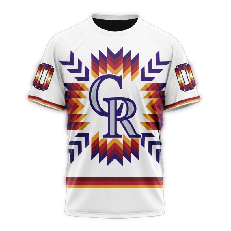 Personalized Colorado Rockies Native AOP T Shirt 1