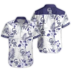 Custom Colorado Rockies Ocean Breeze Hawaiian Shirt For Fans