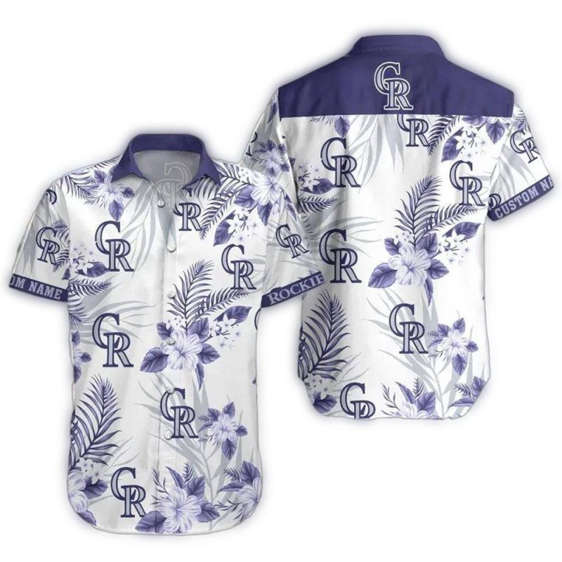 Personalized Colorado Rockies Ocean Breeze Hawaiian Shirt 1
