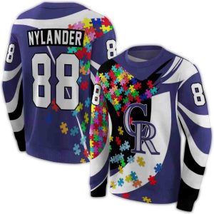 Custom Colorado Rockies All-Over Print Sweatshirt For Sports Fans