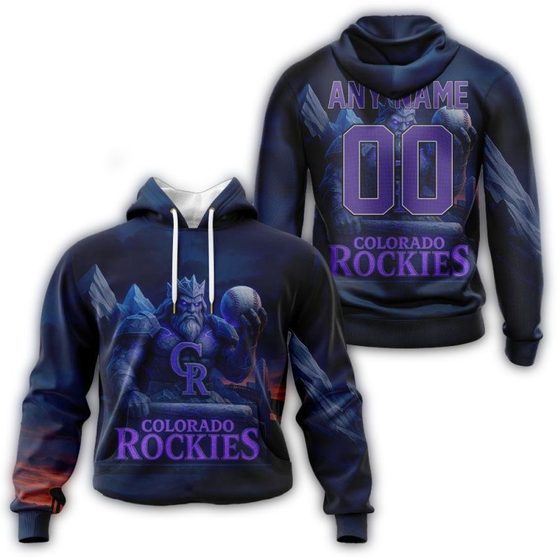 Personalized Colorado Rockies Realistic AOP Hoodie 1