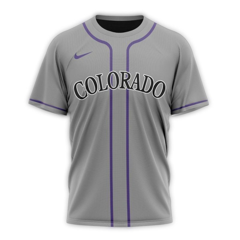 Personalized Colorado Rockies Road Kits 2024 AOP T Shirt 1