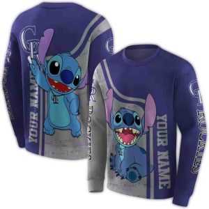 Custom Colorado Rockies All-Over Print Sweatshirt For Fans