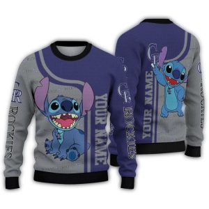 Personalized Colorado Rockies Ugly Christmas Sweater For Fans