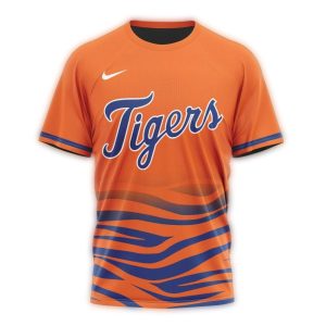 Custom Detroit Tigers All-Over Print T-Shirt For Fans