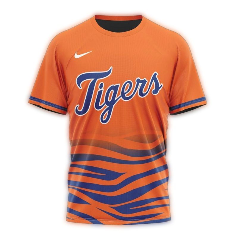 Personalized Detroit Tigers Alternate All Over Print T Shirt 1
