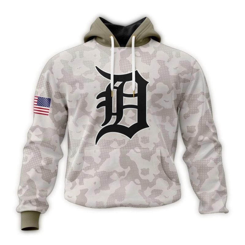 Personalized Detroit Tigers Armed Forces Day All Over Print Hoodie 1