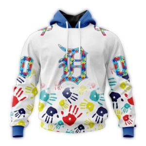 Personalized Detroit Tigers Autism Awareness Hoodie - All Over Print Design