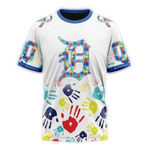 Personalized Detroit Tigers Autism Awareness T-Shirt – All Over Print Design