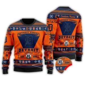 Custom Detroit Tigers All-Over Print Sweatshirt For Football Fans