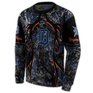Custom Detroit Tigers Hunting Theme All-Over Print Sweatshirt