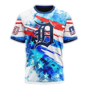 Personalized Detroit Tigers 4Th Of July All Over Print T-Shirt