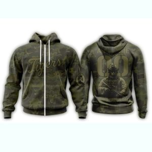 Custom Detroit Tigers Military Appreciation Month Hoodie - All Over Print