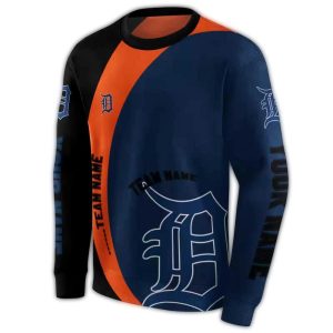 Custom Detroit Tigers Minimalist All Over Print Sweatshirt For Fans