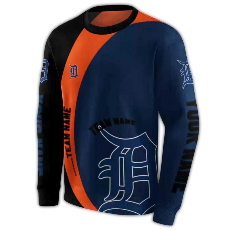 Personalized Detroit Tigers Minimalist All Over Print Sweatshirt 1