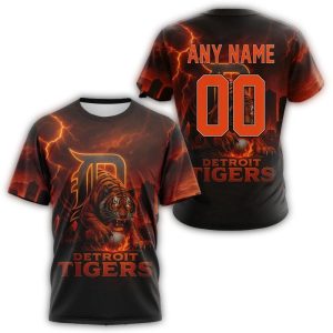 Custom Detroit Tigers All Over Print T-Shirt – Unique Fan Apparel
