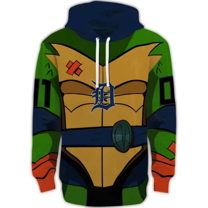 Personalized Detroit Tigers Superhero Armor All Over Print Hoodie 1