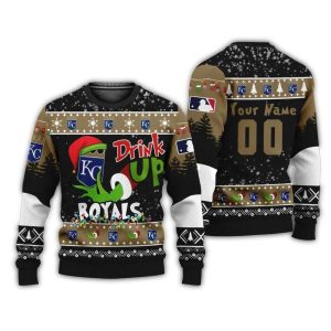Personalized Grinch Kansas City Royals Christmas Sweatshirt For Holiday Cheer