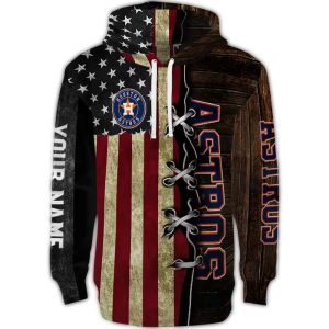 Custom Houston Astros American Pride All-Over Print Hoodie For Fans