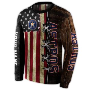 Personalized Houston Astros American Pride All-Over Print Hoodie