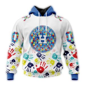 Personalized Houston Astros Autism Awareness Hoodie - All Over Print Design