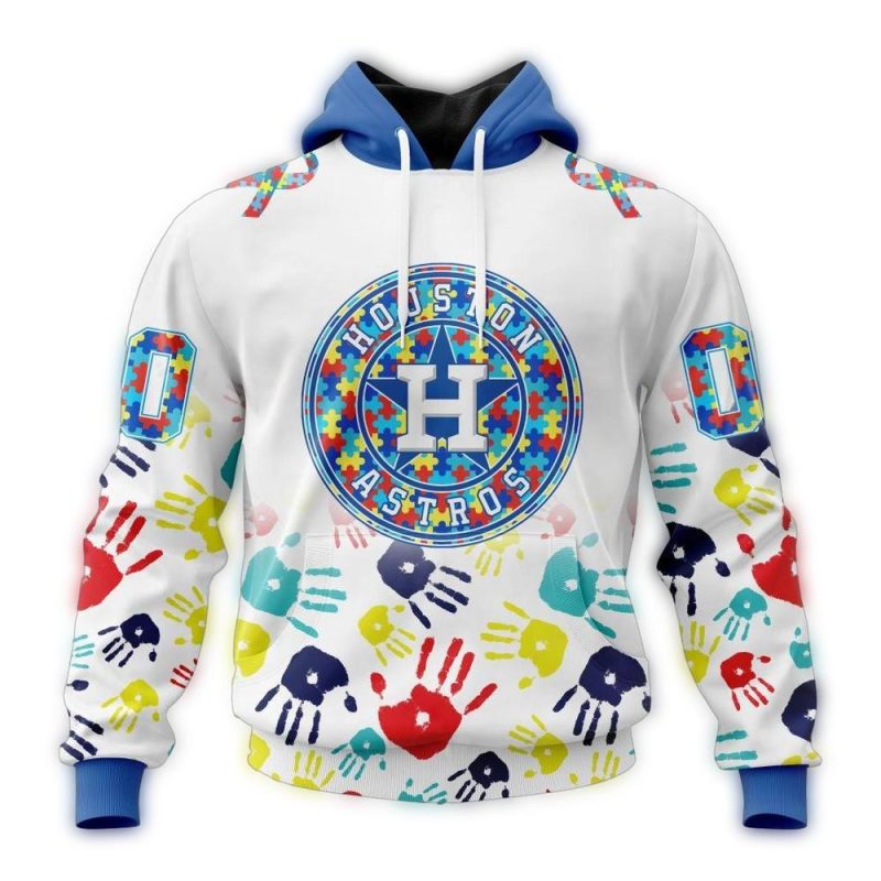 Personalized Houston Astros Autism Awareness All over Print Hoodie 1