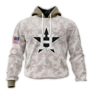 Personalized Houston Astros Camo Hoodie For Armed Forces Day