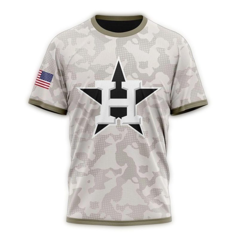 Personalized Houston Astros Camo Armed Forces Day All over Print T Shirt 1